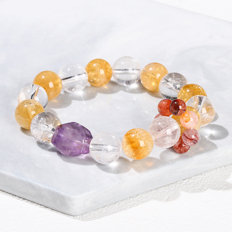 100% natural crystal bracelet, same style for men and women