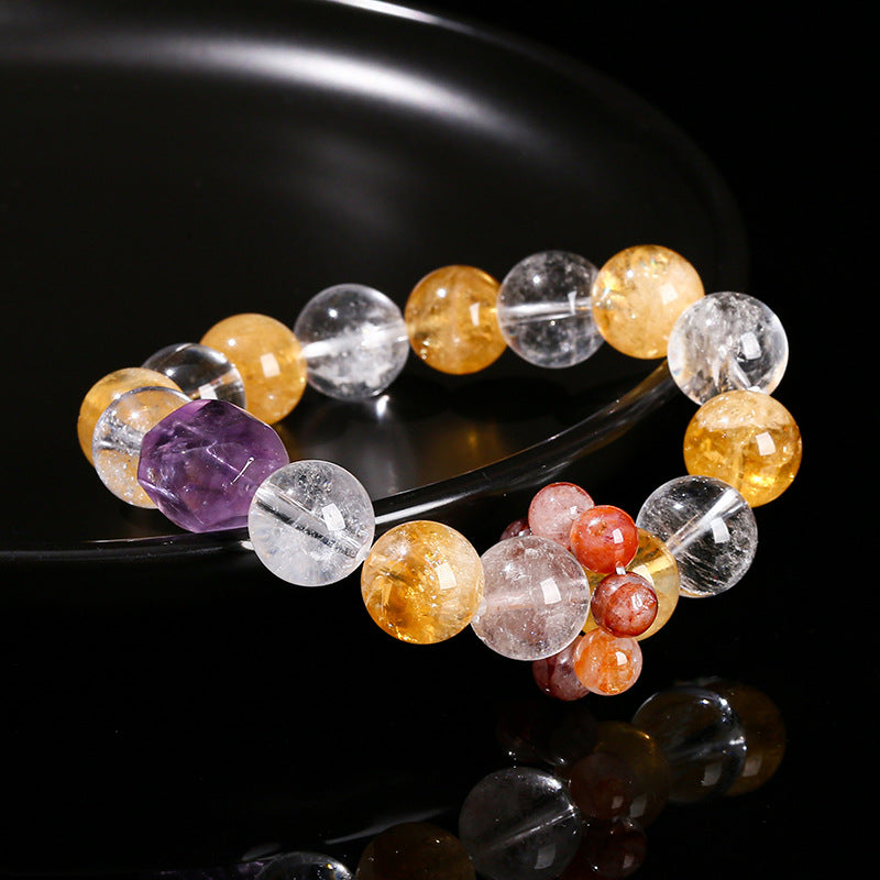 Genuine natural crystal bracelet, exquisitely designed to protect peace and heal your mood
