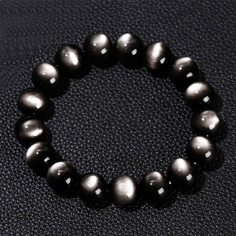 Domineering obsidian bracelet