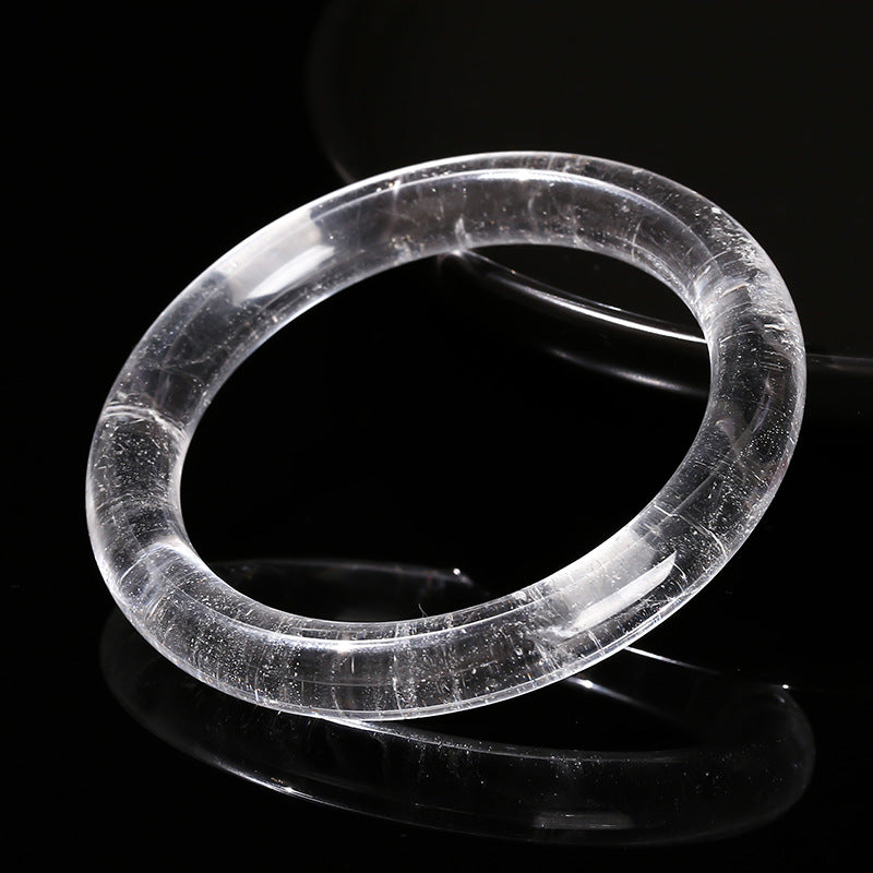 Genuine natural crystal white clear bracelet