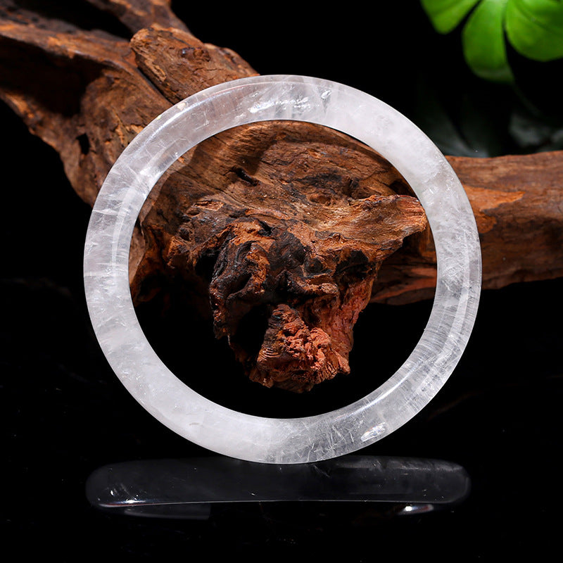Girls natural crystal white bracelet