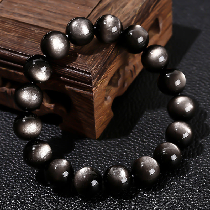 High end quality obsidian bracelet for men and women