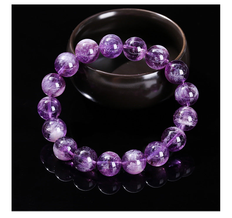 Natural purple crystal bracelet from the East