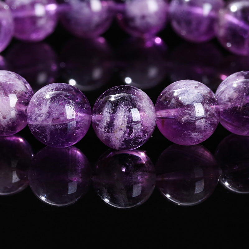 Natural purple crystal, full of elegance