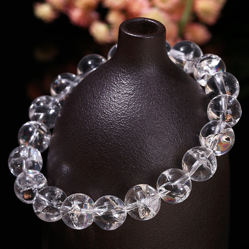 Noble, fashionable and exquisite white crystal bracelet, 100% natural crystal bracelet