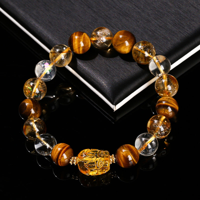 Pixiu crystal bracelet, attracting wealth and protecting peace