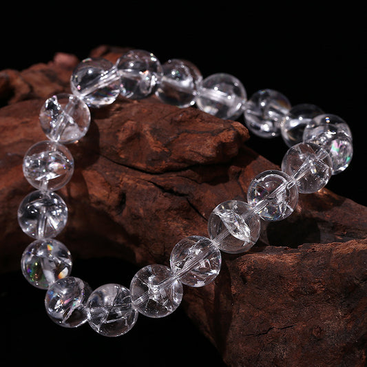 White natural crystal bracelet