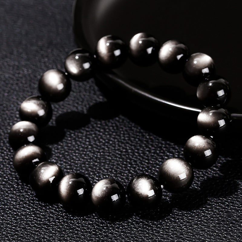 obsidian natural bracelet
